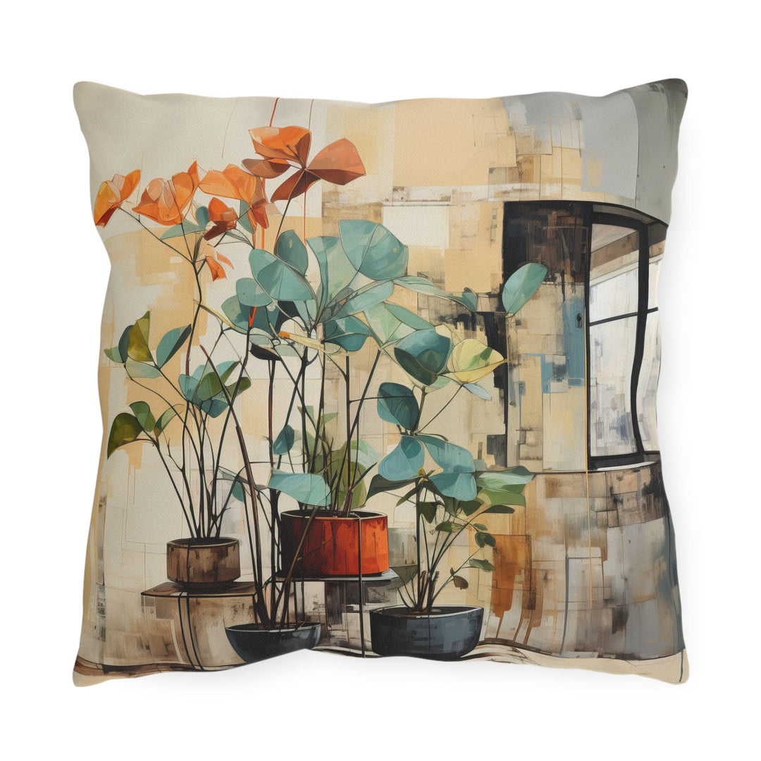 Decorative Indoor/outdoor Pillow - Rustic Botanical Plants - Decorative/Throw