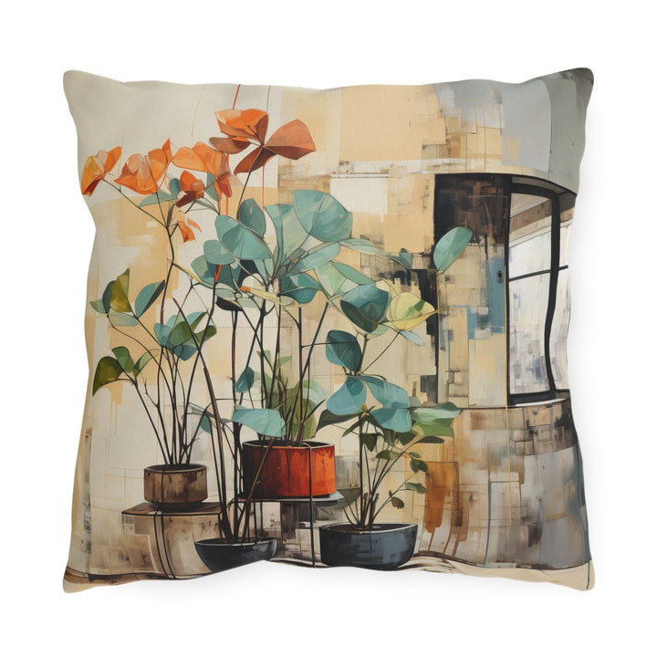 Decorative Indoor/outdoor Pillow - Rustic Botanical Plants - Decorative/Throw