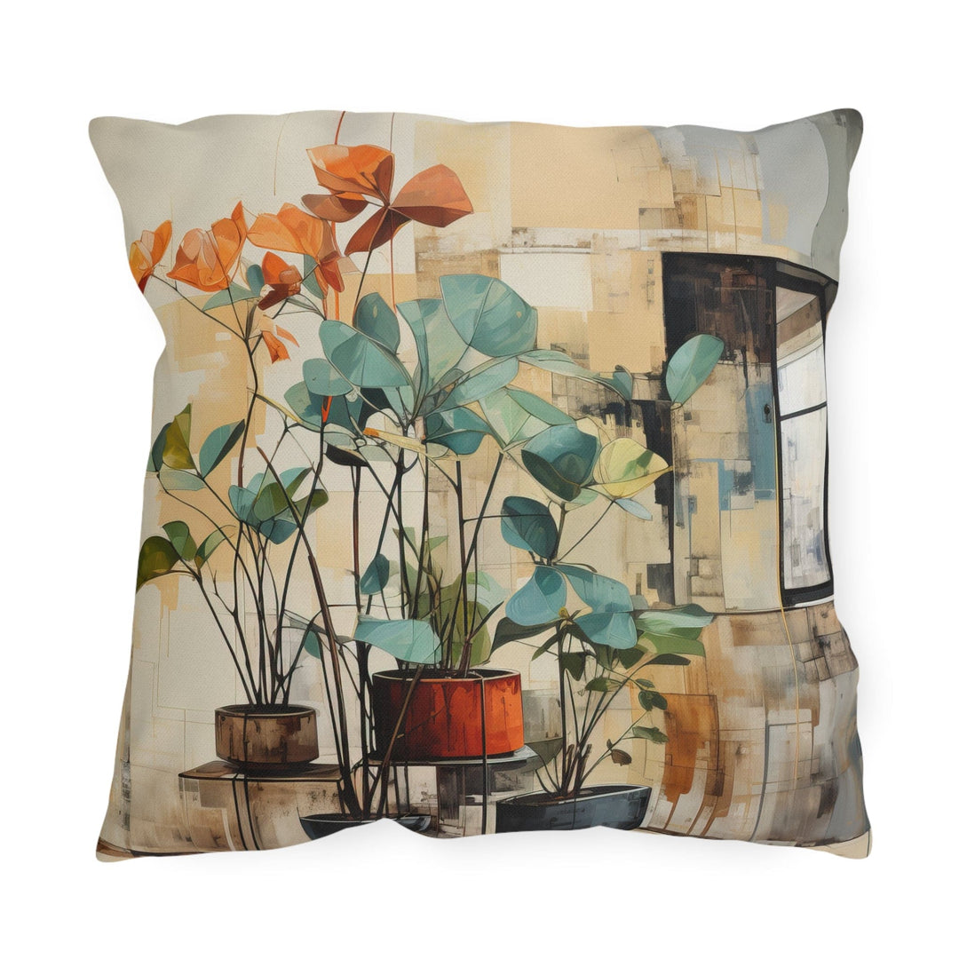 Decorative Indoor/outdoor Pillow - Rustic Botanical Plants - Decorative/Throw