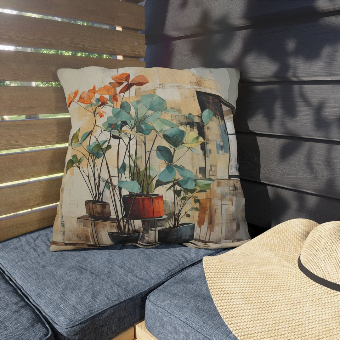 Decorative Indoor/outdoor Pillow - Rustic Botanical Plants - Decorative/Throw