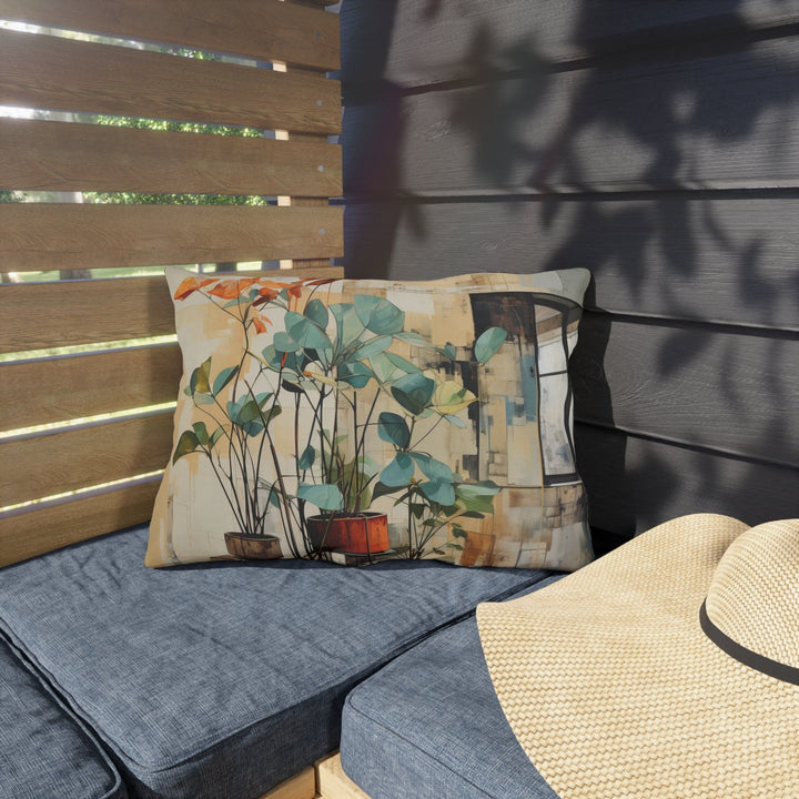 Decorative Indoor/outdoor Pillow - Rustic Botanical Plants - Decorative/Throw