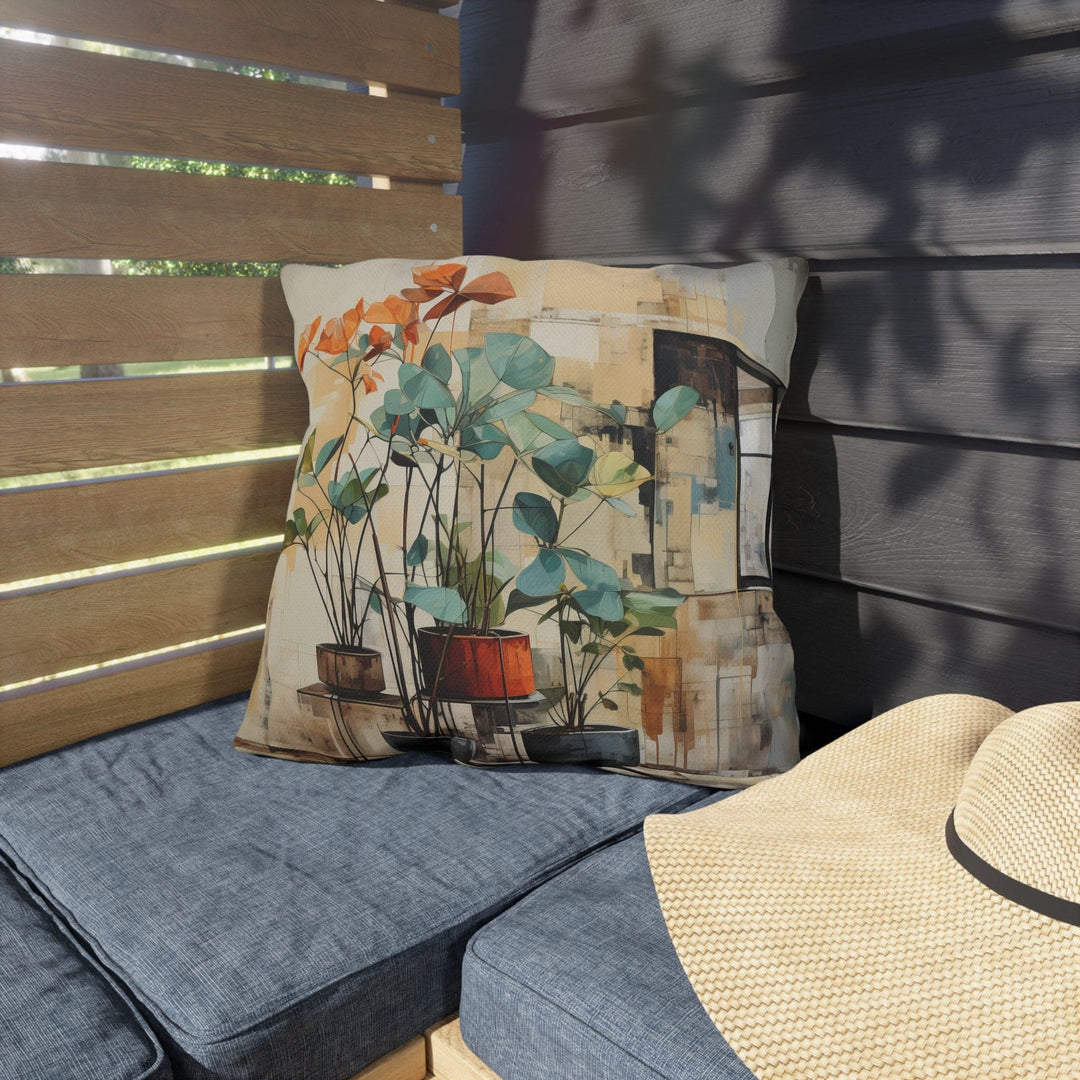 Decorative Indoor/outdoor Pillow - Rustic Botanical Plants - Decorative/Throw