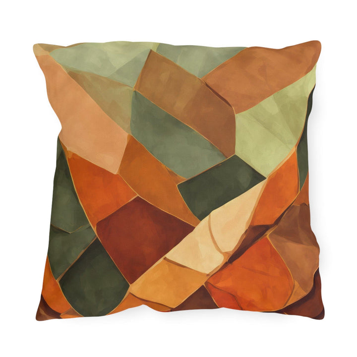 Decorative Indoor/outdoor Pillow - Rustic Red Abstract Pattern