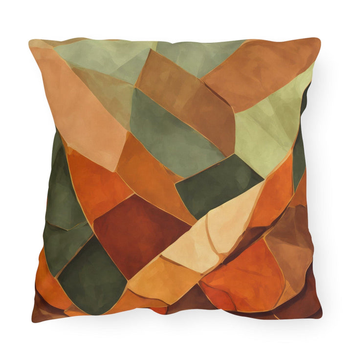 Decorative Indoor/outdoor Pillow - Rustic Red Abstract Pattern