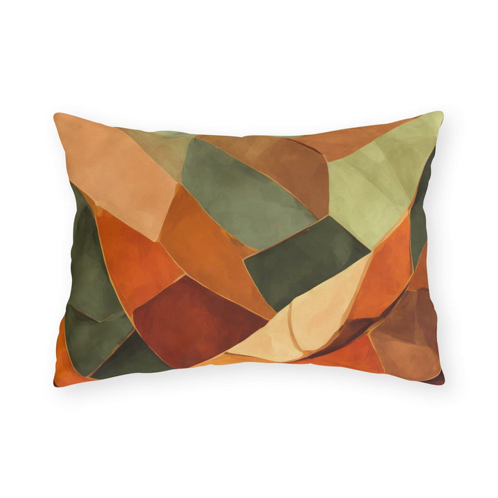 Decorative Indoor/outdoor Pillow - Rustic Red Abstract Pattern