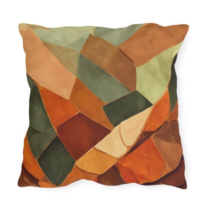 Decorative Indoor/outdoor Pillow - Rustic Red Abstract Pattern