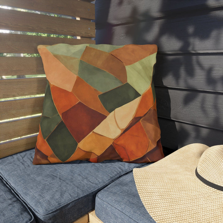 Decorative Indoor/outdoor Pillow - Rustic Red Abstract Pattern
