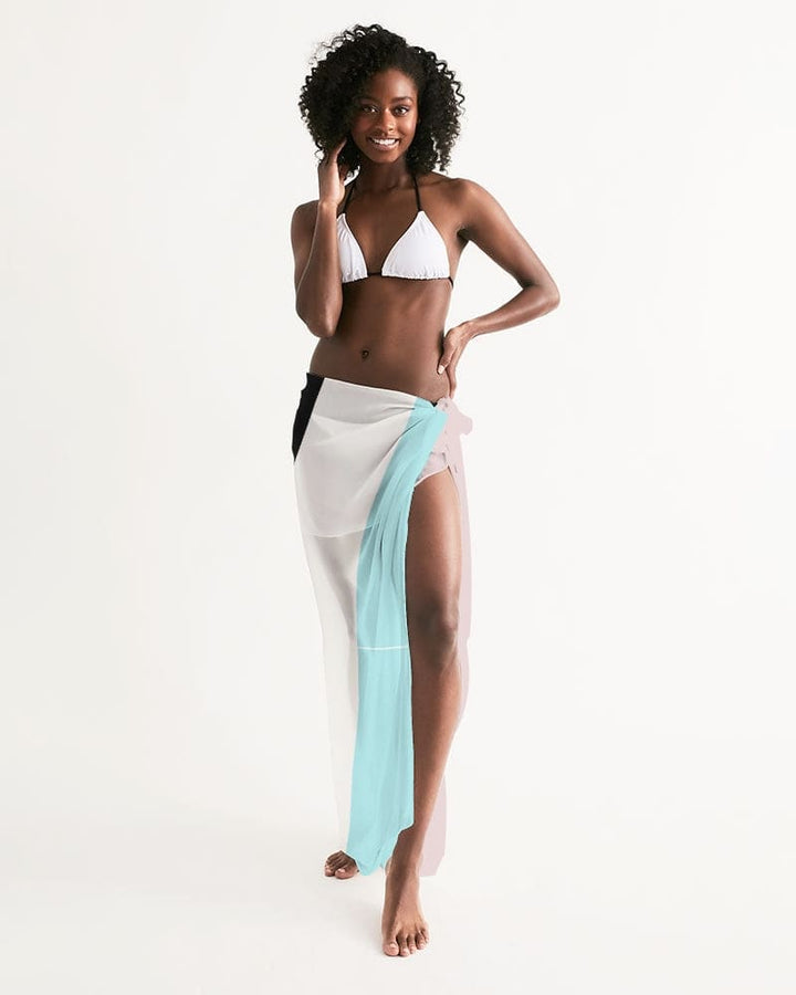 Pastel Colorblock Swim Cover Up - Womens | Oversized Scarf | Sarong Swim Cover