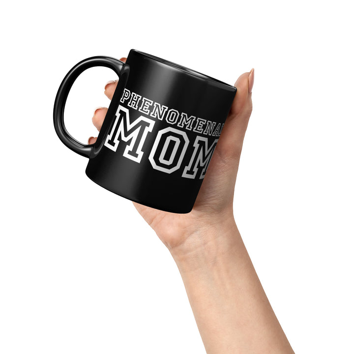 Phenomenal Mom - Black Ceramic Mug 11oz - Coffee Mugs