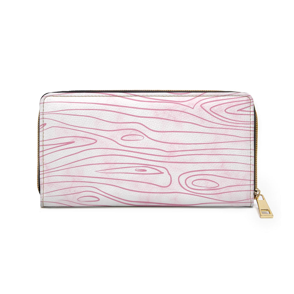 Pink Line Art Sketch Print Womens Zipper Wallet Clutch Purse - Bags | Zipper