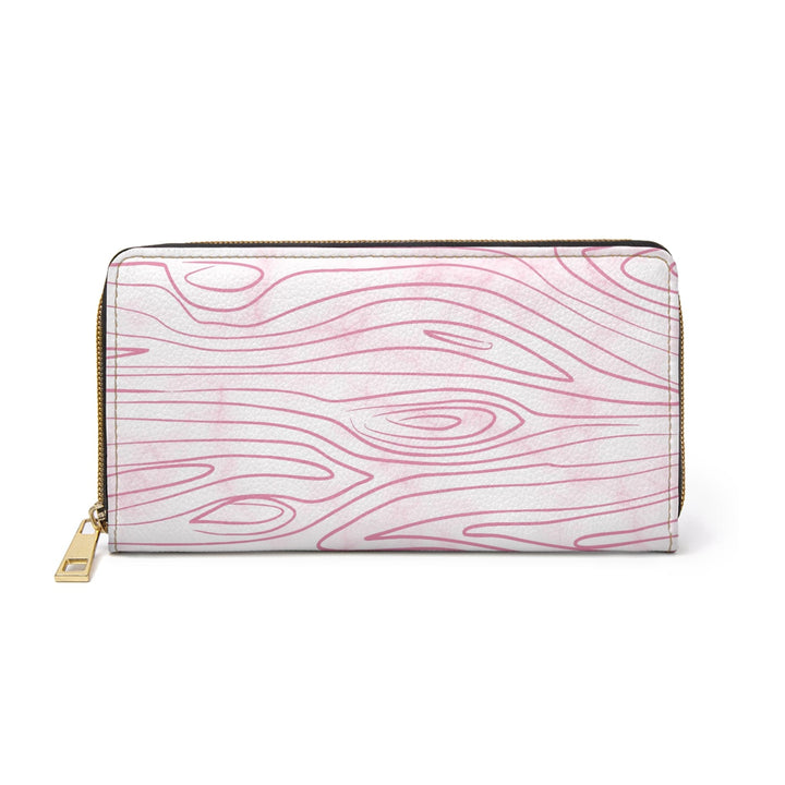 Pink Line Art Sketch Print Womens Zipper Wallet Clutch Purse - Bags | Zipper