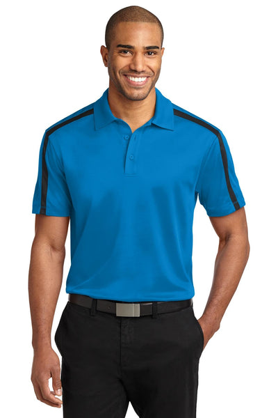 Port Authority Silk Touch’ Performance Colorblock Stripe Polo. K547