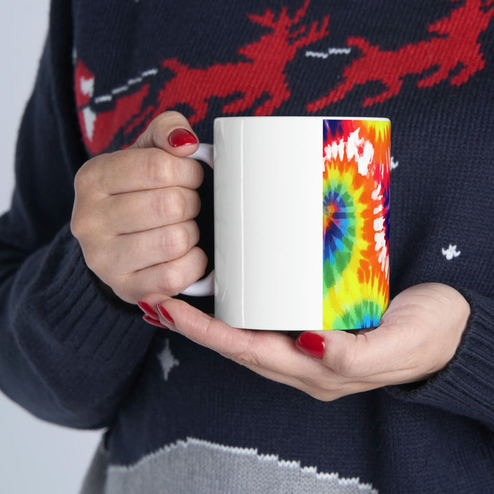 Psychedelic Rainbow Tie Dye Printify / Decor / Ceramic Mug 11oz - Aop