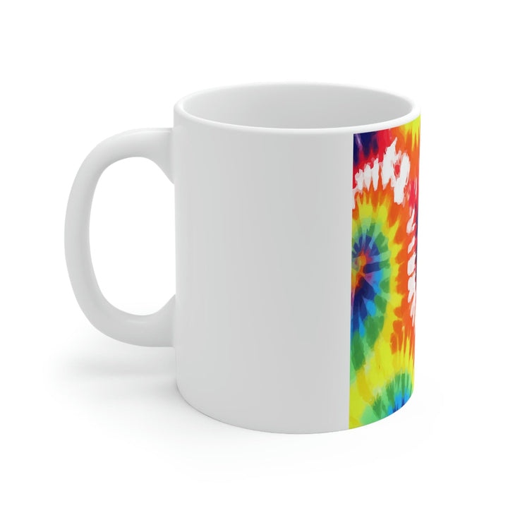 Psychedelic Rainbow Tie Dye Printify / Decor / Ceramic Mug 11oz - Aop