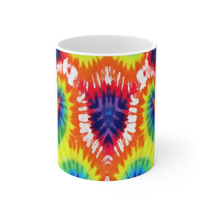 Psychedelic Rainbow Tie Dye Printify / Decor / Ceramic Mug 11oz - Aop