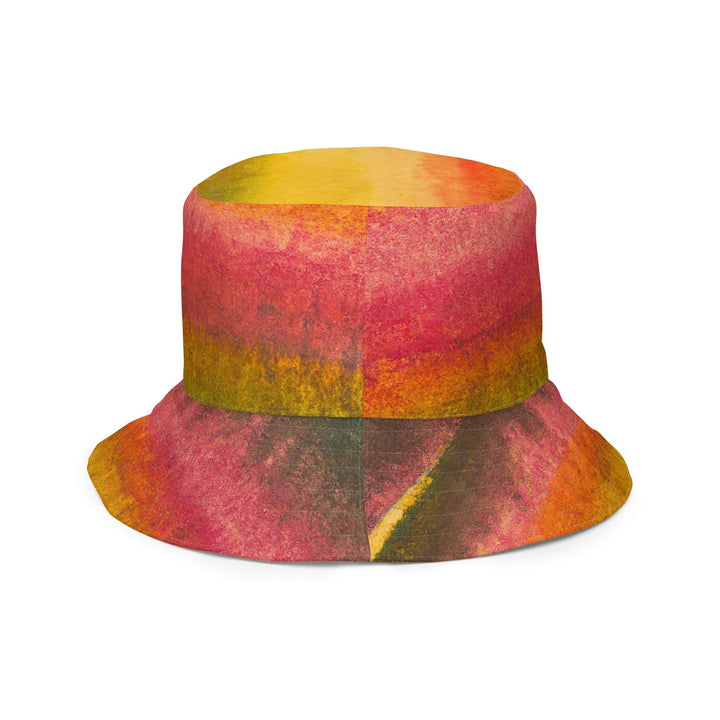 Reversible Bucket Hat Autumn Fall Watercolor Abstract Print - Unisex | Bucket