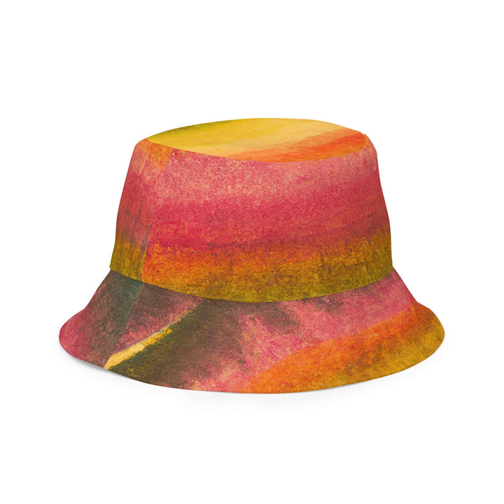 Reversible Bucket Hat Autumn Fall Watercolor Abstract Print - Unisex | Bucket