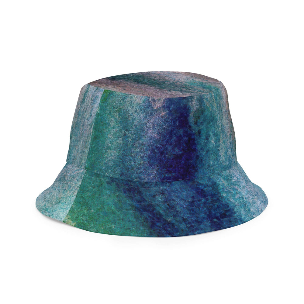 Reversible Bucket Hat Blue Hue Watercolor Abstract Print - Unisex | Bucket Hats