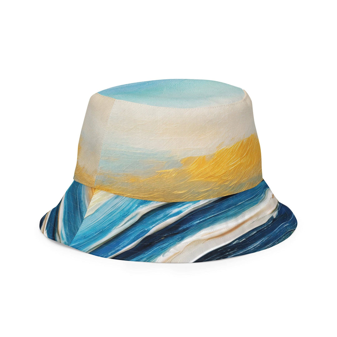 Reversible Bucket Hat Blue Ocean Golden Sunset Print 2 - Unisex | Bucket Hats