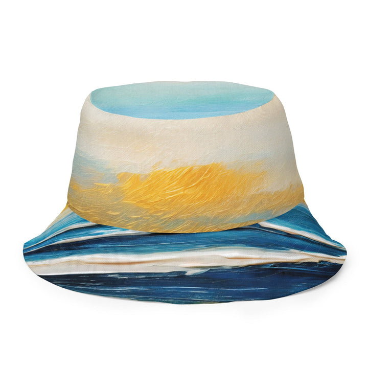 Reversible Bucket Hat Blue Ocean Golden Sunset Print 2 - Unisex | Bucket Hats