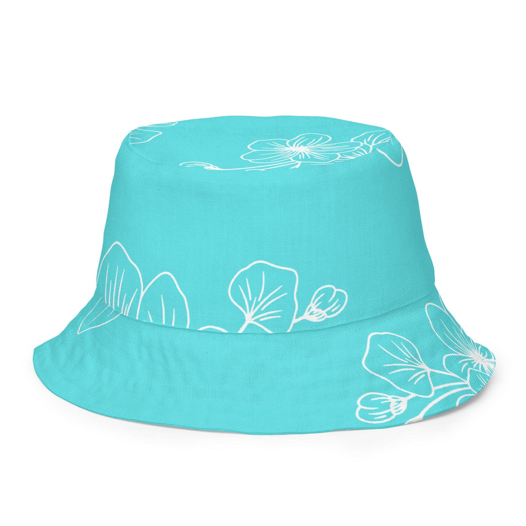 Reversible Bucket Hat Floral Cyan Blue 7022523 - Unisex | Bucket Hats