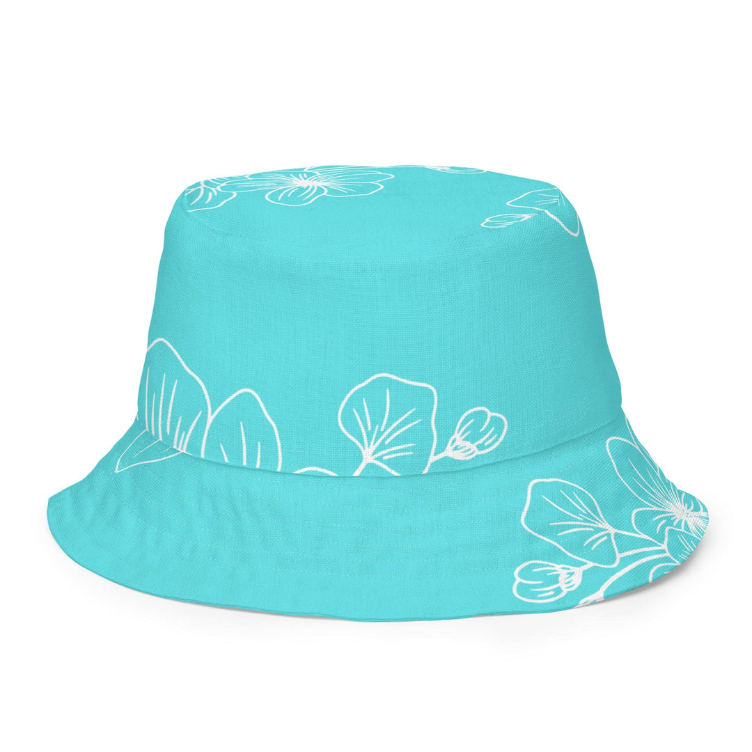 Reversible Bucket Hat Floral Cyan Blue 7022523 - Unisex | Bucket Hats