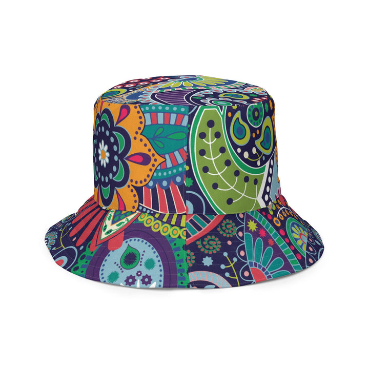 Reversible Bucket Hat Floral Paisley 22523 - Unisex | Bucket Hats