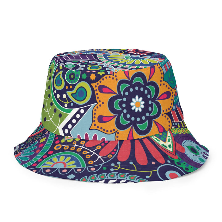 Reversible Bucket Hat Floral Paisley 22523 - Unisex | Bucket Hats