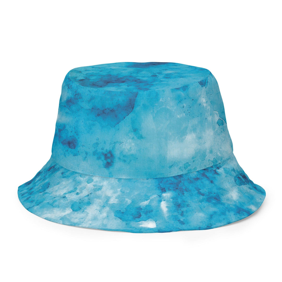 Reversible Bucket Hat Blue Marble Print - Unisex | Bucket Hats