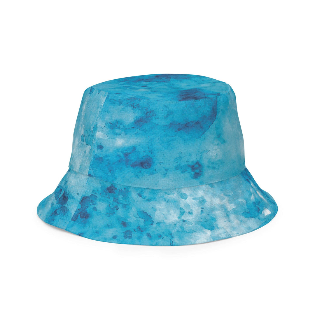 Reversible Bucket Hat Blue Marble Print - Unisex | Bucket Hats