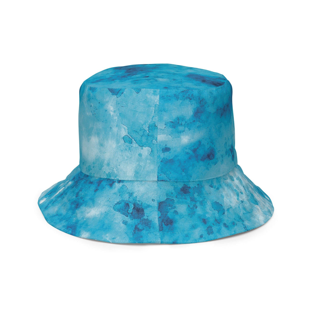 Reversible Bucket Hat Blue Marble Print - Unisex | Bucket Hats