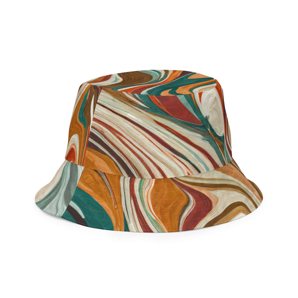 Reversible Bucket Hat Marble Print 17163 - Unisex | Bucket Hats