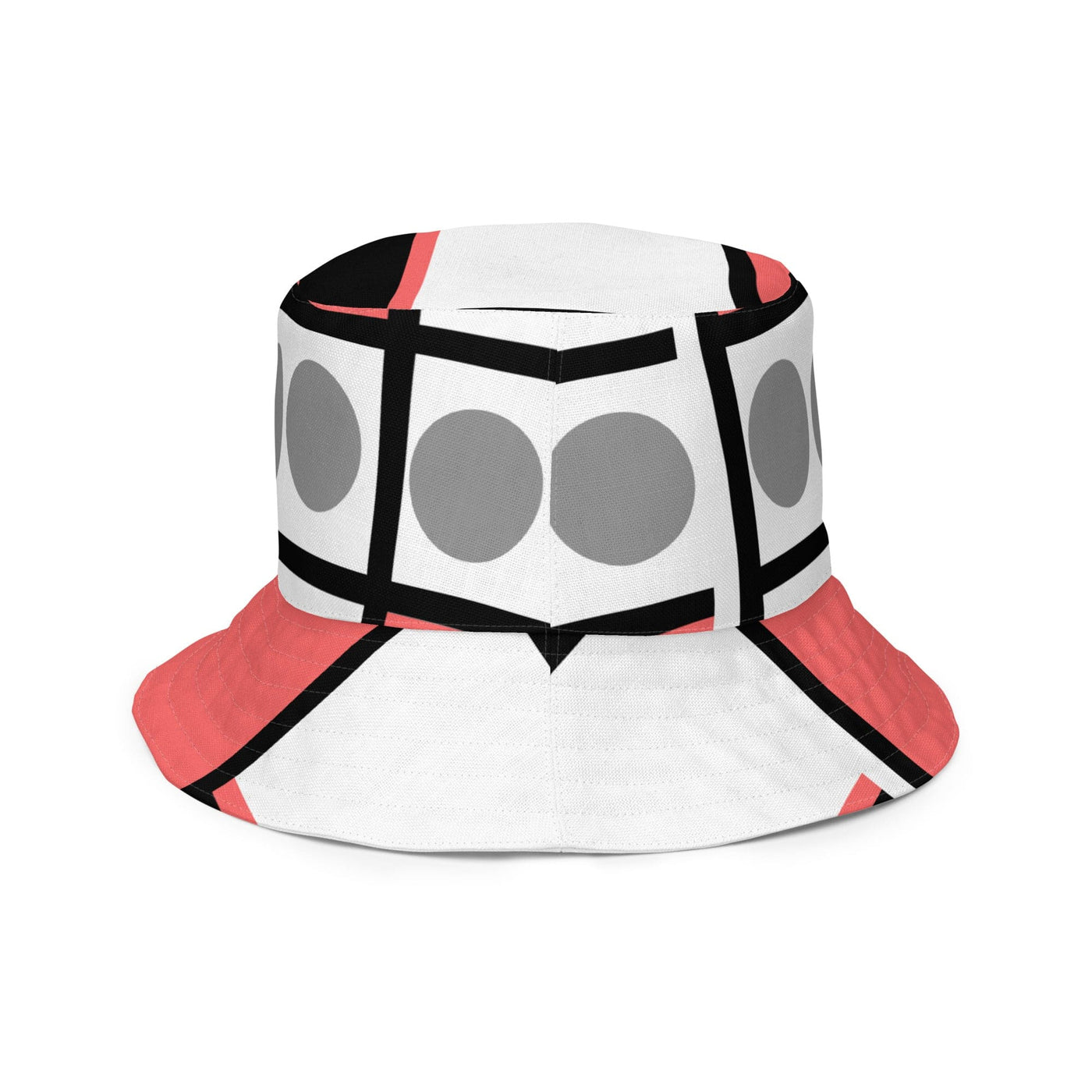 Reversible Bucket Hat Mauve Grey Pattern - Unisex / Bucket Hats
