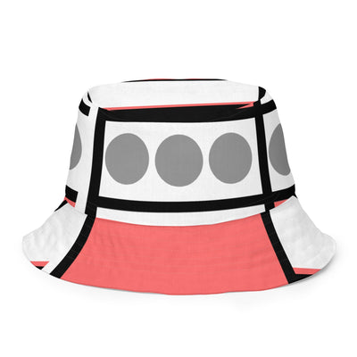 Reversible Bucket Hat Mauve Grey Pattern - Unisex / Bucket Hats