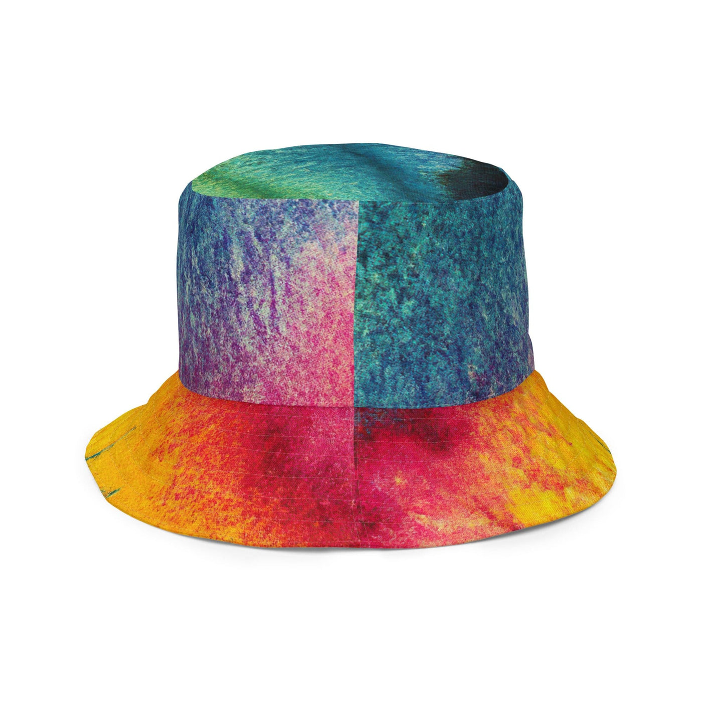 Reversible Bucket Hat Multicolor Abstract Pattern 2 - Unisex / Bucket Hats