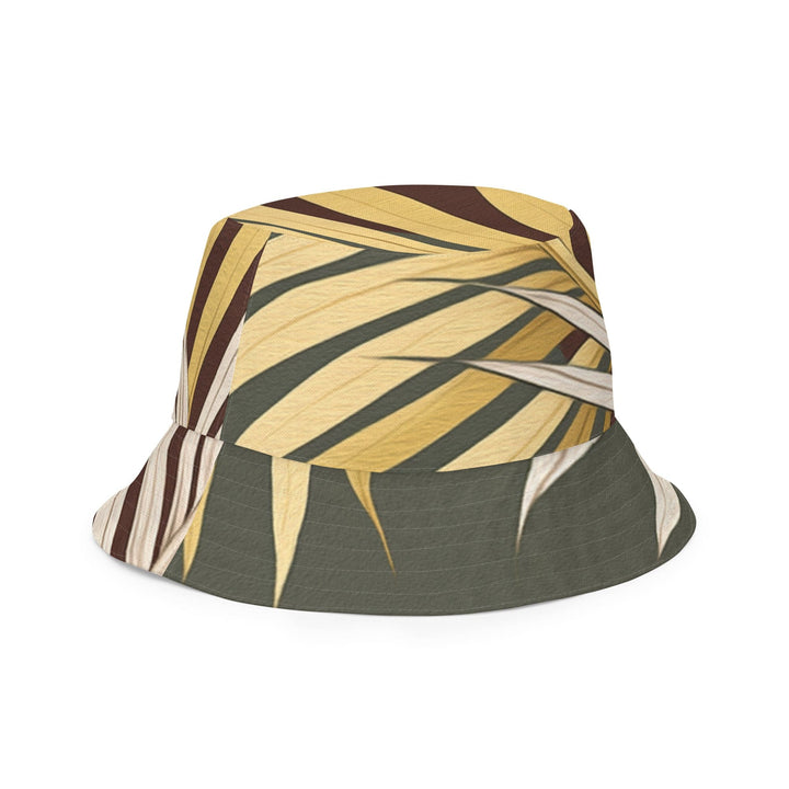 Reversible Bucket Hat Palm Tree Leaves Pattern - Unisex | Bucket Hats