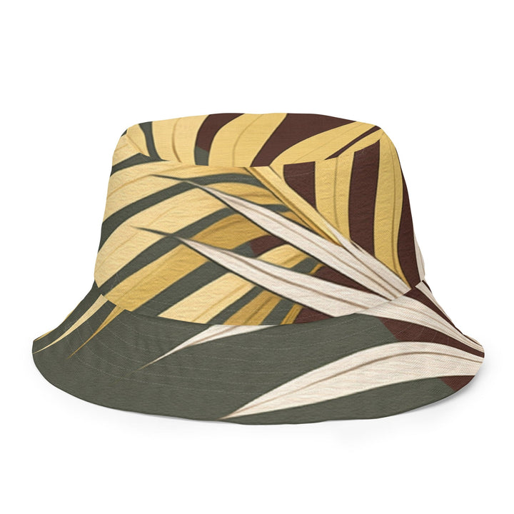 Reversible Bucket Hat Palm Tree Leaves Pattern - Unisex | Bucket Hats