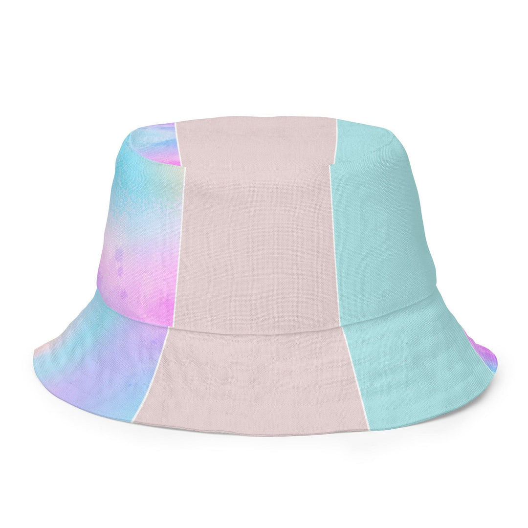 Reversible Bucket Hat Pastel Colorblock Watercolor Illustration - Unisex