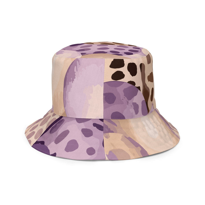 Reversible Bucket Hat Purple Lavender Spotted Print - Unisex | Bucket Hats