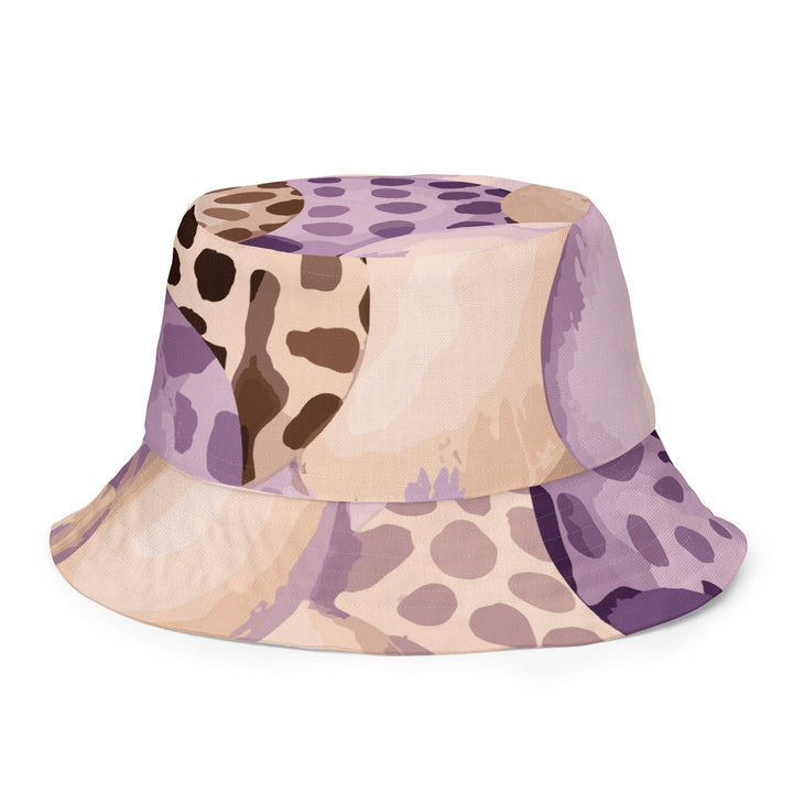 Reversible Bucket Hat Purple Lavender Spotted Print - Unisex | Bucket Hats