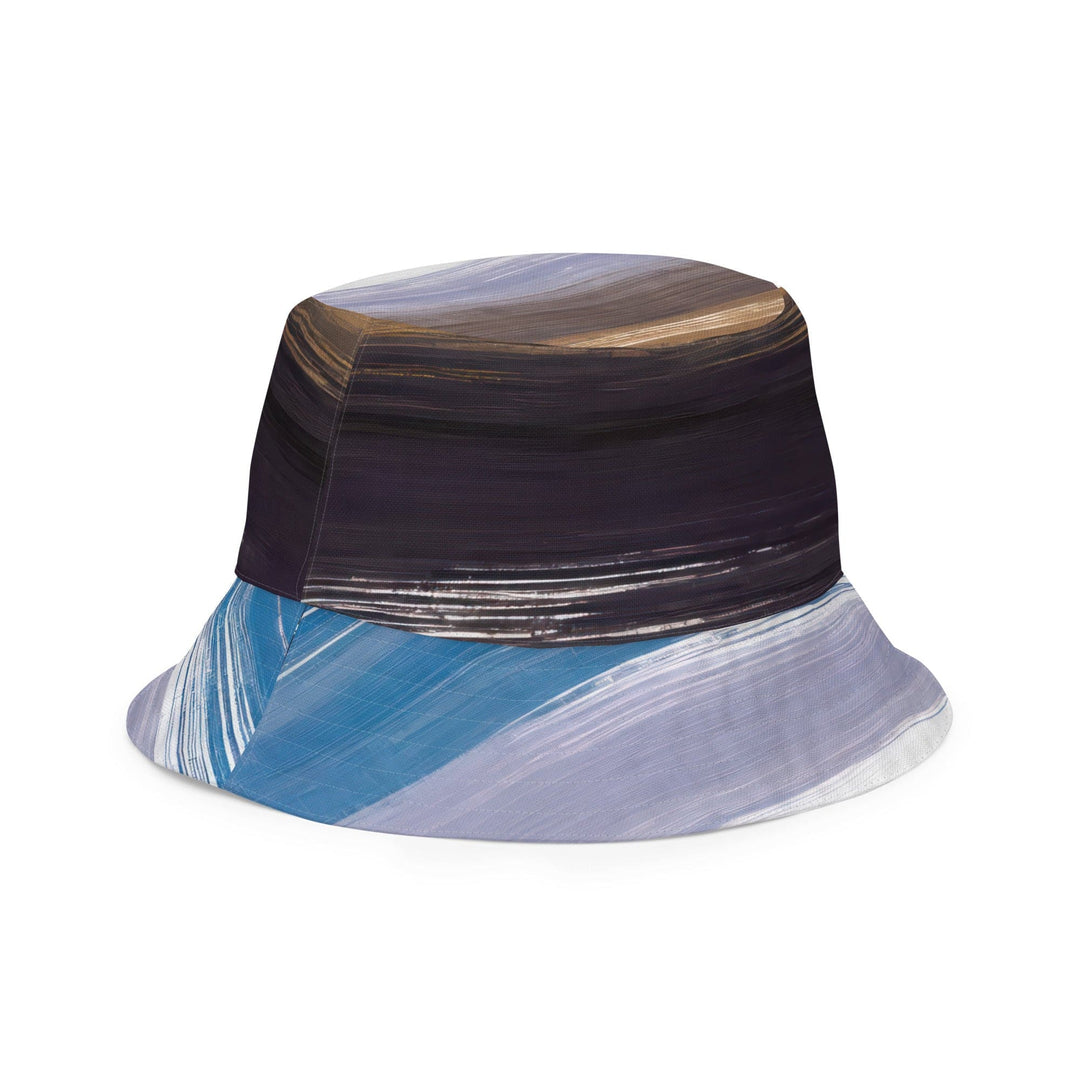 Reversible Bucket Hat Rustic Purple Brown Design - Unisex | Bucket Hats