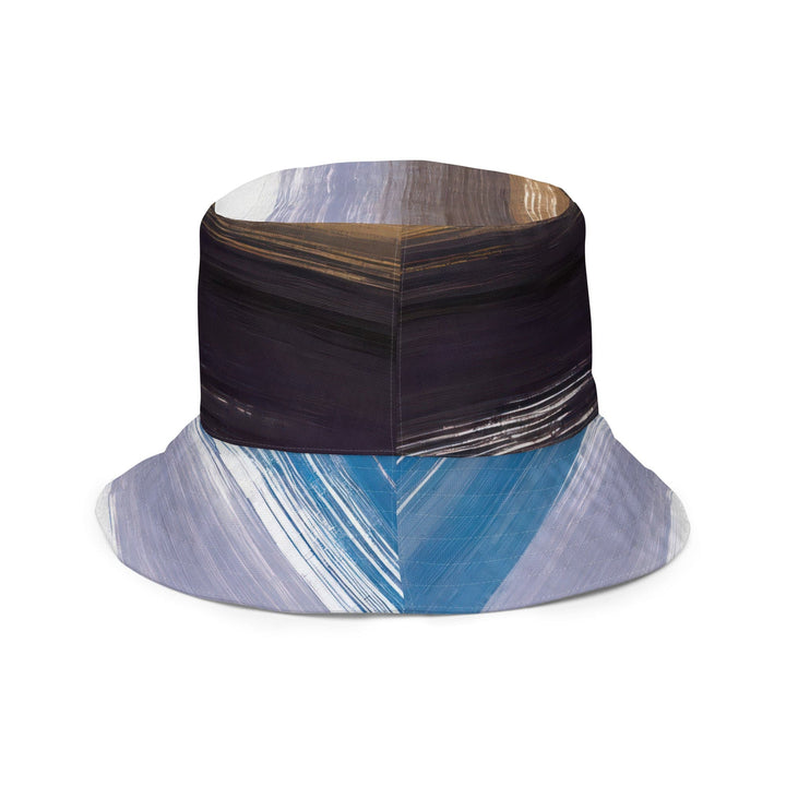 Reversible Bucket Hat Rustic Purple Brown Design - Unisex | Bucket Hats