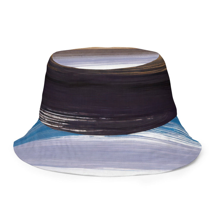 Reversible Bucket Hat Rustic Purple Brown Design - Unisex | Bucket Hats