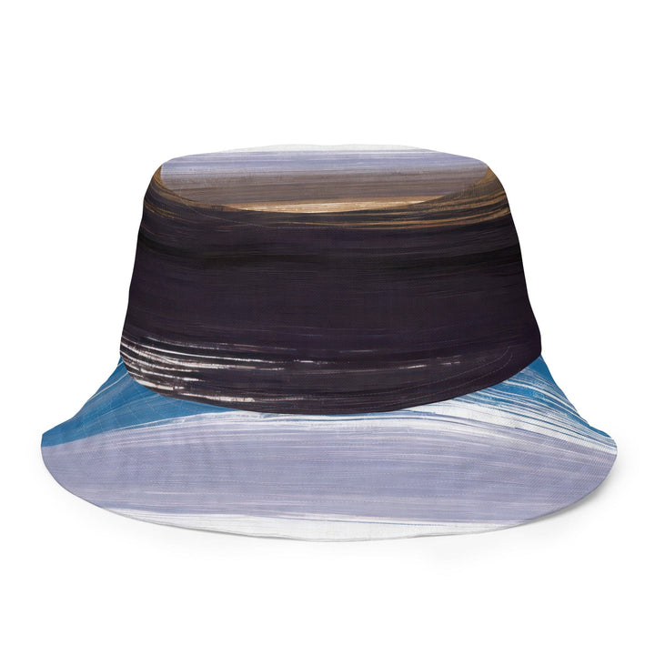 Reversible Bucket Hat Rustic Purple Brown Design - Unisex | Bucket Hats