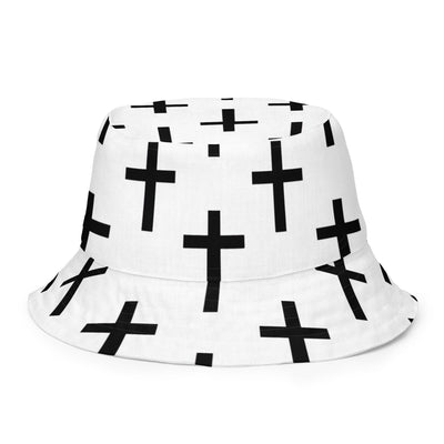 Reversible Bucket Hat Seamless Cross Pattern - Unisex / Bucket Hats