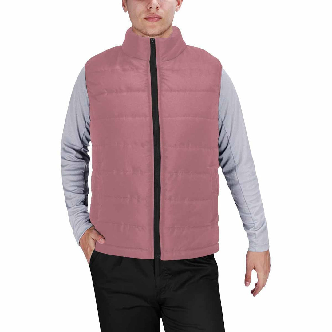 Rose Gold Red Mens Padded Vest - Mens | Vests