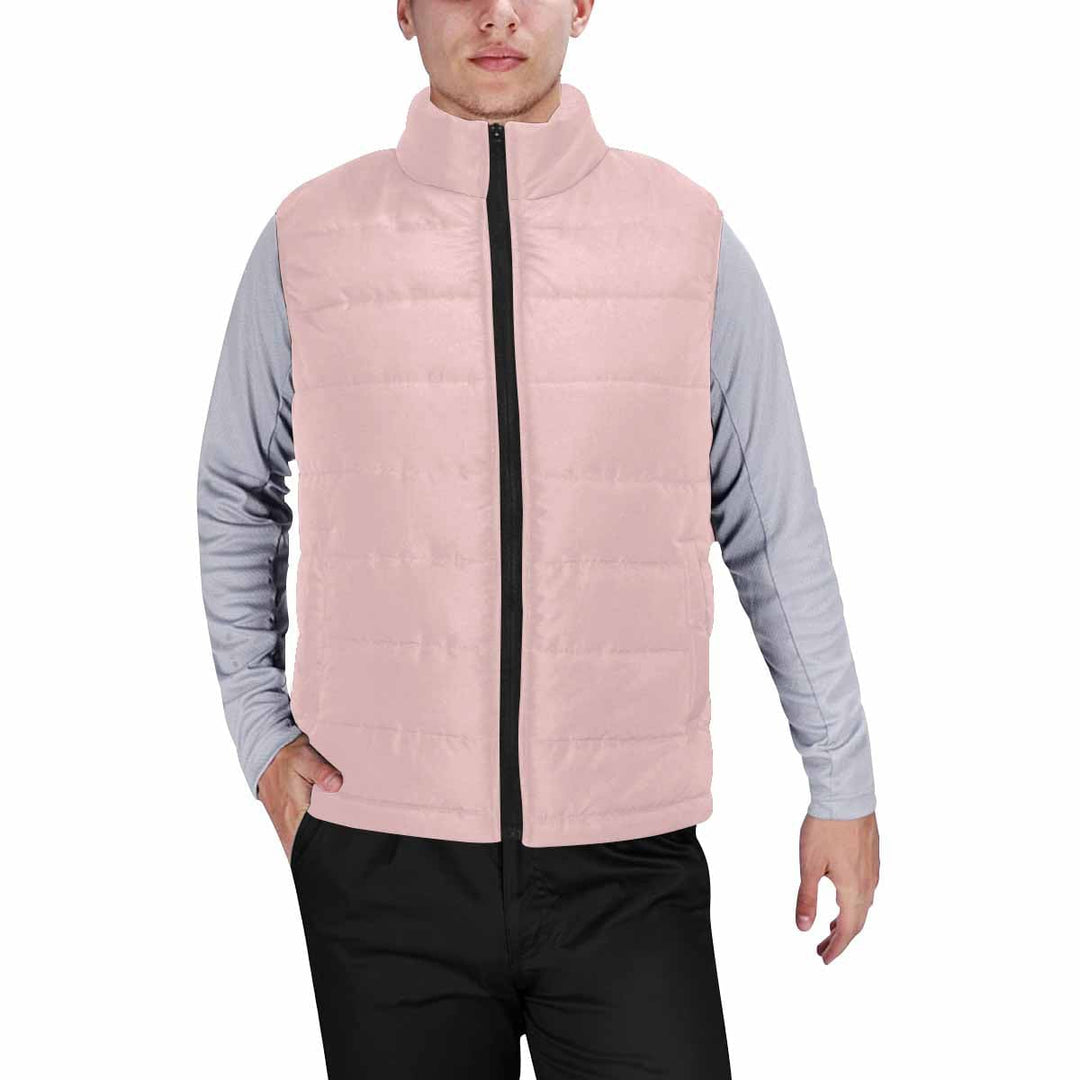 Rose Quartz Red Mens Padded Vest - Mens | Vests