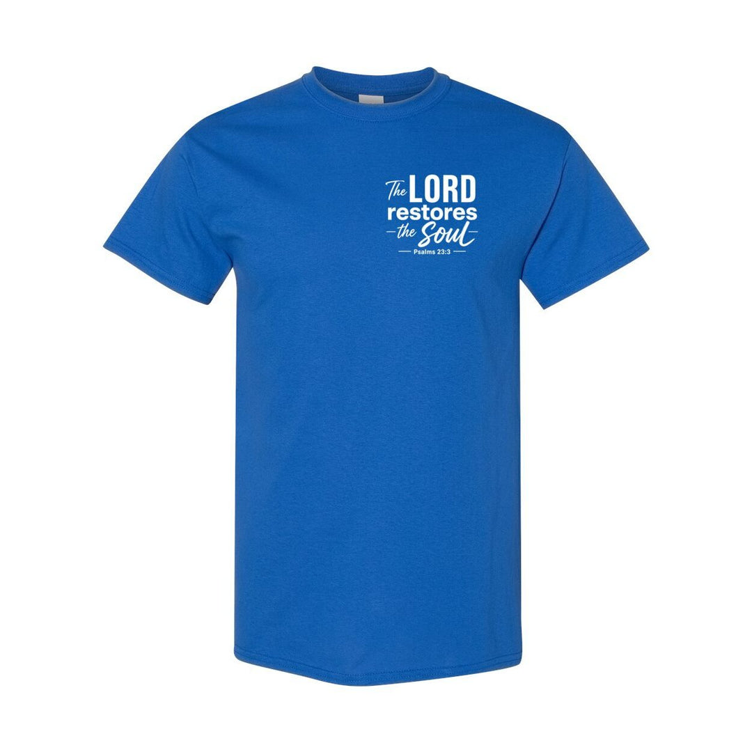 Graphic T-Shirt Inspirational Apparel inspired by Biblical Scripture Psalm 23:3