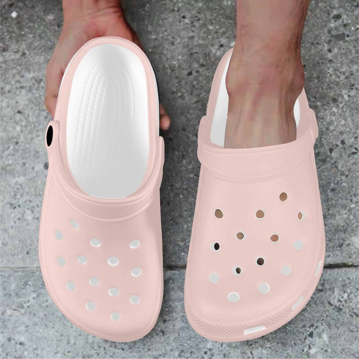 Scallop Seashell Pink Adult Clogs - Unisex | Clogs | Adults