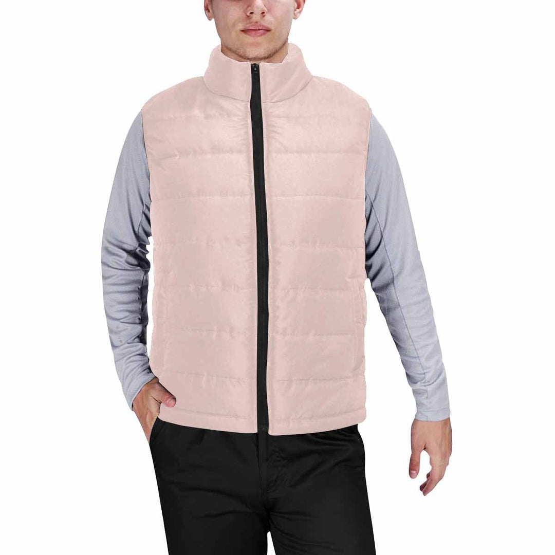 Scallop Seashell Pink Mens Padded Vest - Mens | Vests